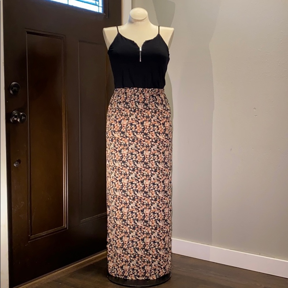 Forever 21 floral maxi skirt